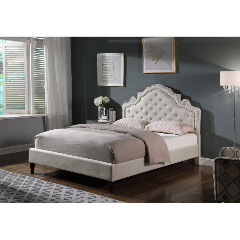 House of Hampton® Boyden Victoria Upholstered Platform Bed & Reviews